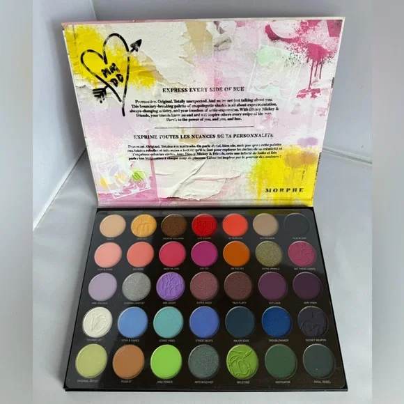 Morphe Disney Mickey & Friends‎ Eyeshadow Palette 35 Rainbow Shades - NEW/UNUSED - Picture 3 of 8